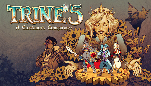 Обложка Trine 5: A Clockwork Conspiracy